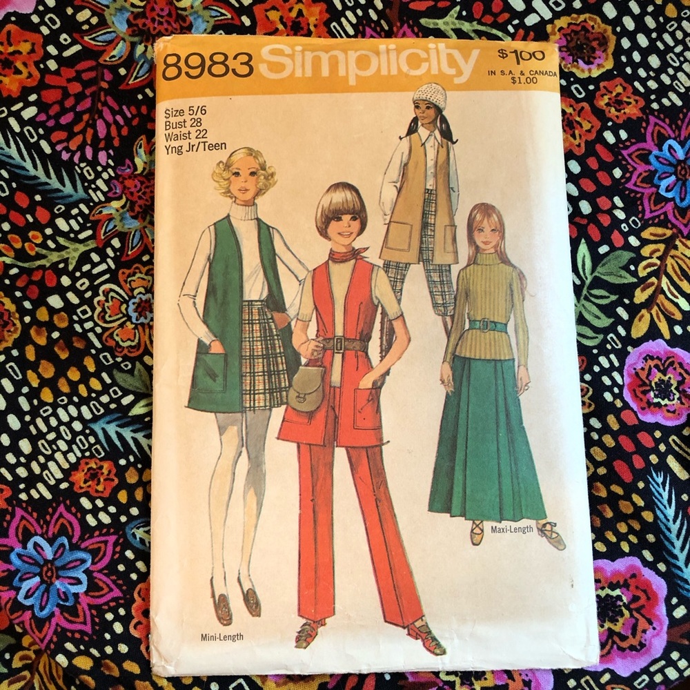 Vintage Uncut Simplicity 8983 Pattern